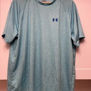 Under Armour Men's Speckled Teal Short Sleeve Tee